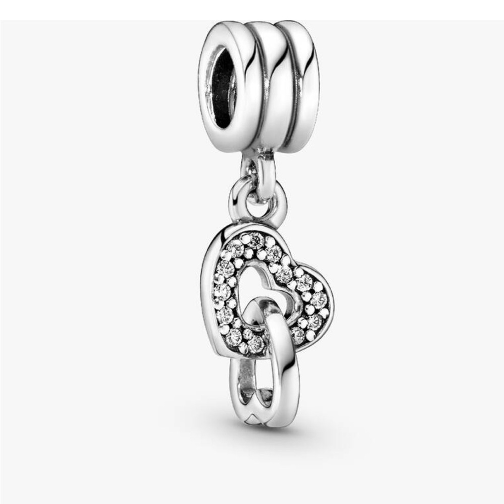 Pandora interlocking hearts dangle charm